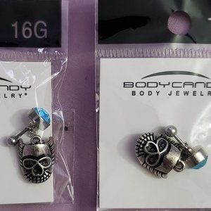 Body Candy - Aztec skull earrings